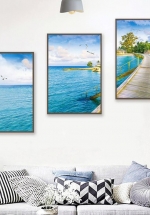 Tranh Treo Tường Vùng Trời Bình Yên (3 Tấm 37x25x3 cm)