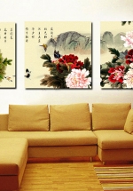 Tranh Treo Tường Vườn Hoa Mẫu Đơn 6