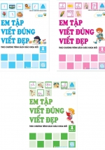 Combo Em Tập Viết Đúng Viết Đẹp Lớp 1: Quyển 1 + Quyển 2 + Quyển 3 (Theo Chương Trình Sách Giáo Khoa Mới) (Bộ 3 Cuốn)