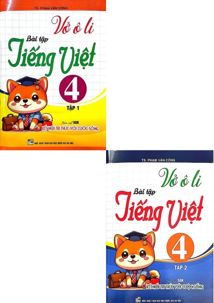 Combo Vở Ô Li Bài Tập Tiếng Việt Lớp 4 – Tập 1+2 (Bộ 2 Cuốn)