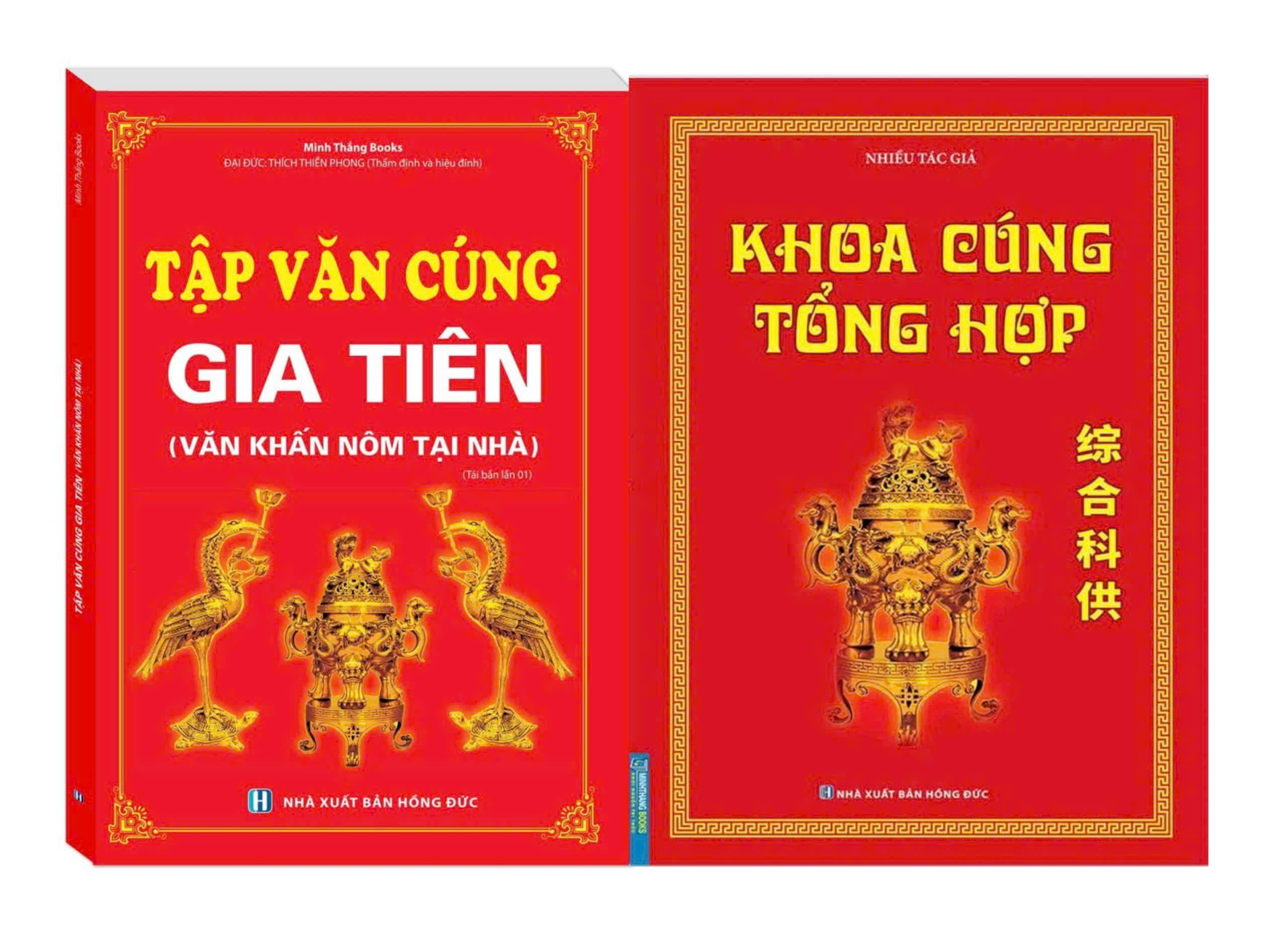 Combo Tập Văn Cúng Gia Tiên + Khoa Cúng Tổng Hợp (Bộ 2 Cuốn)