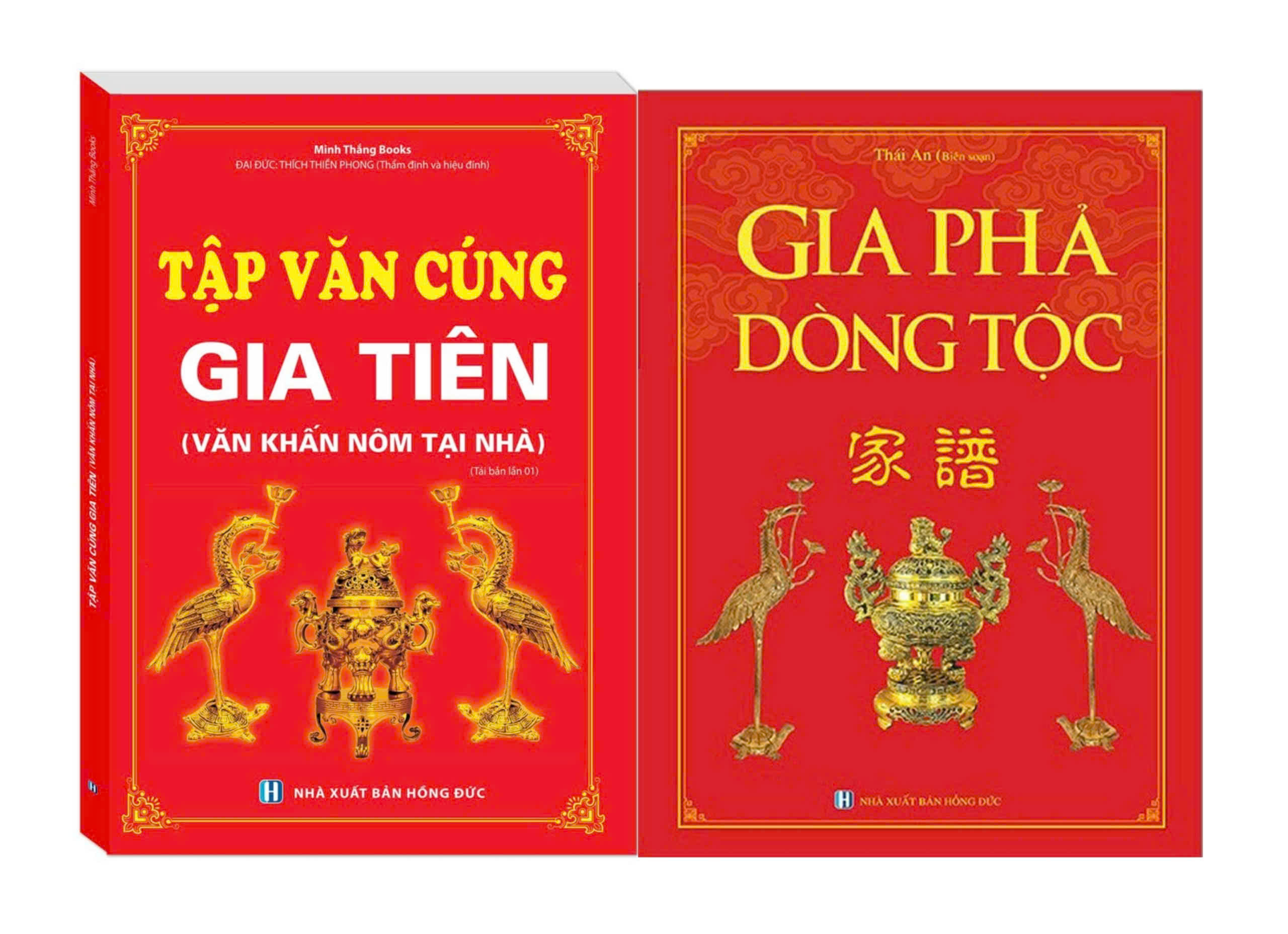 PLT – Combo Gia Phả Dòng Tộc + Tập Văn Cúng Gia Tiên (Minh Thắng) (Bộ 2 Cuốn)