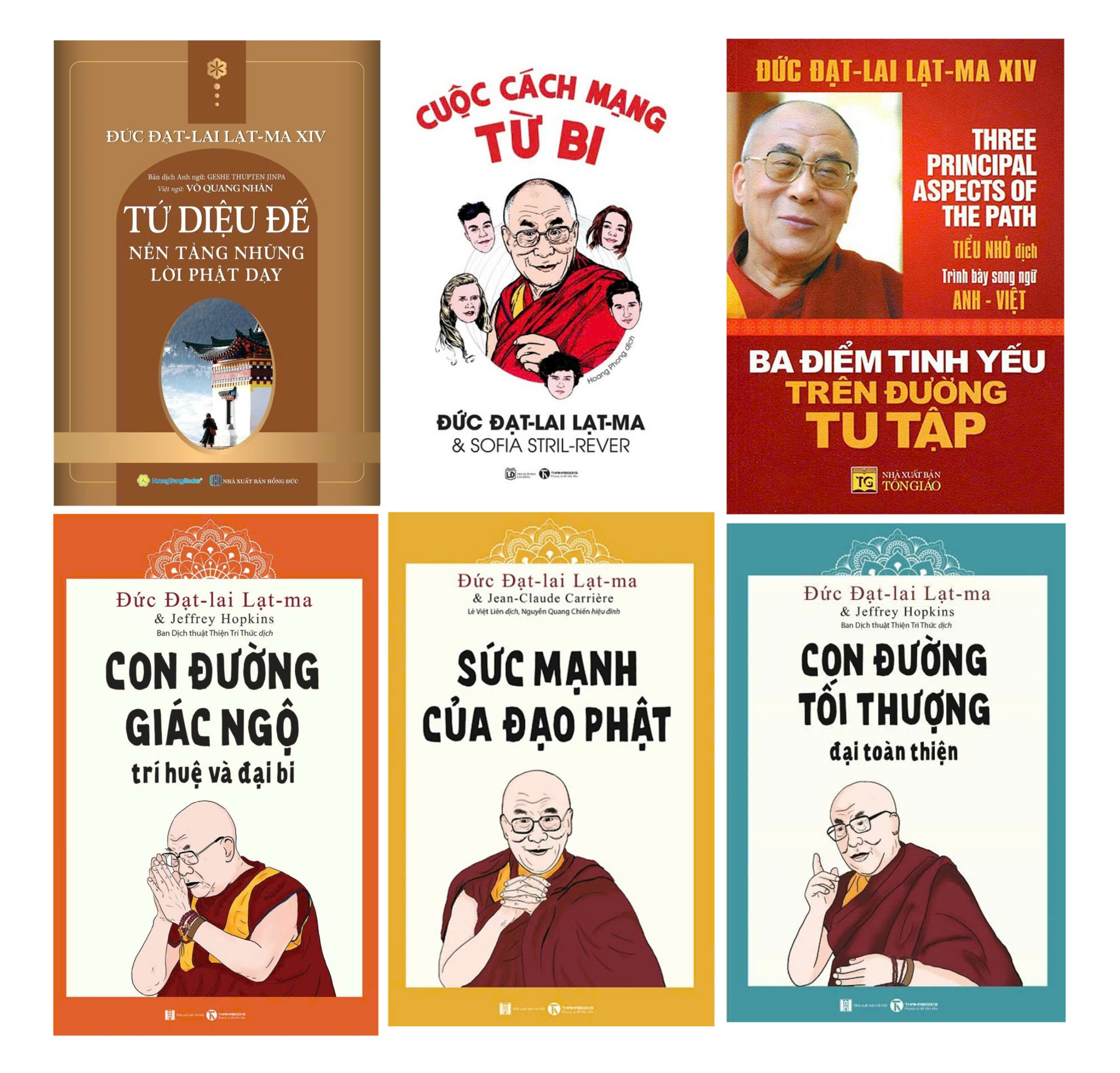 Combo Tứ Diệu Đế Của Đức Đạt – Lai Lạt – Ma (Bộ 6 Cuốn)